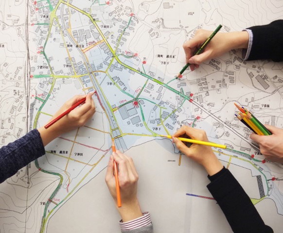 防災まちづくりの起点になる逃げ地図づくり